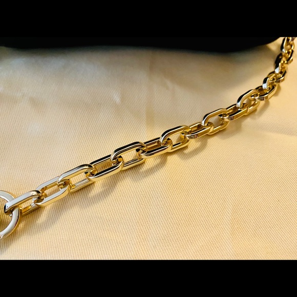 Authentic Tory Burch Blk Leather Chain Cross Body - Picture 4 of 10